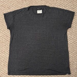 Prana Heathered Grey Hemp Shirt - Women's Medium - Soft Cozy